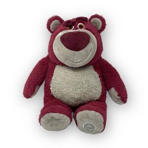 Disney Store Lotso Huggin Bear Stuffed Plush 15" Strawberry Scented Toy Story 3